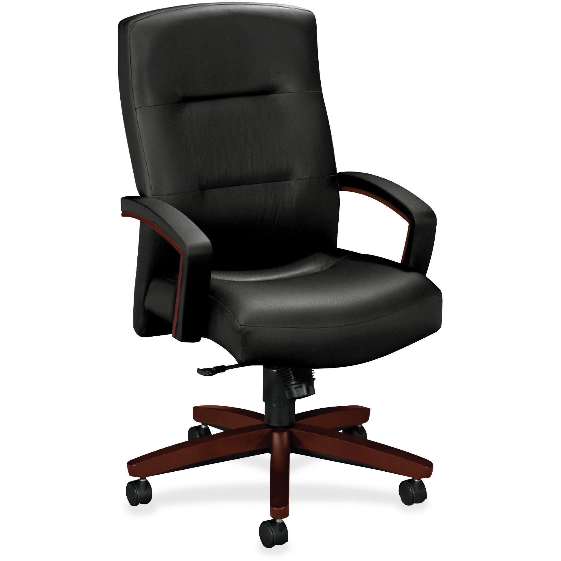 HON5001NSS11 HON® Hon Park Avenue Collection Chair Black Leather