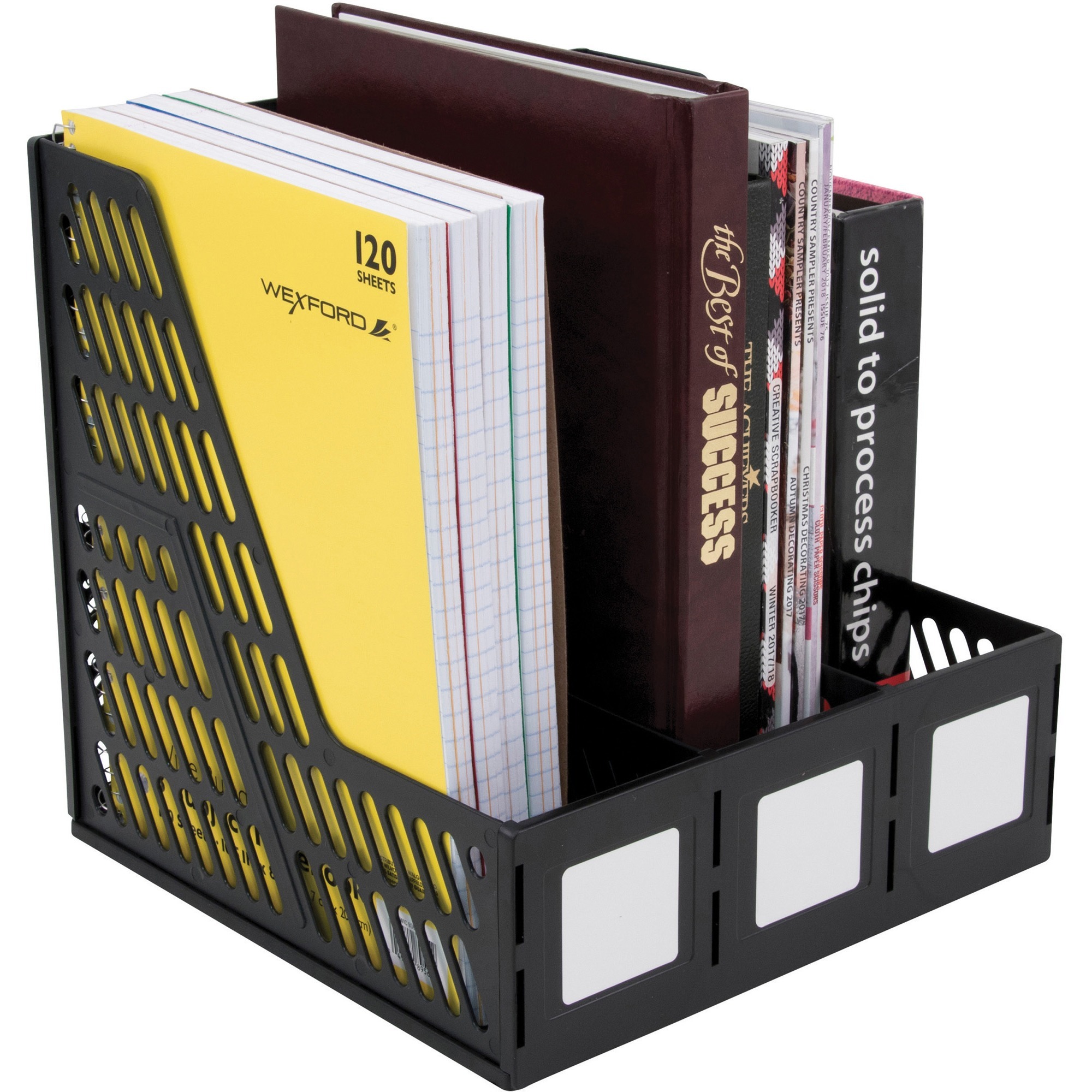 Advantus 3-compartment Magazine/Literature File | Standard Office Supply