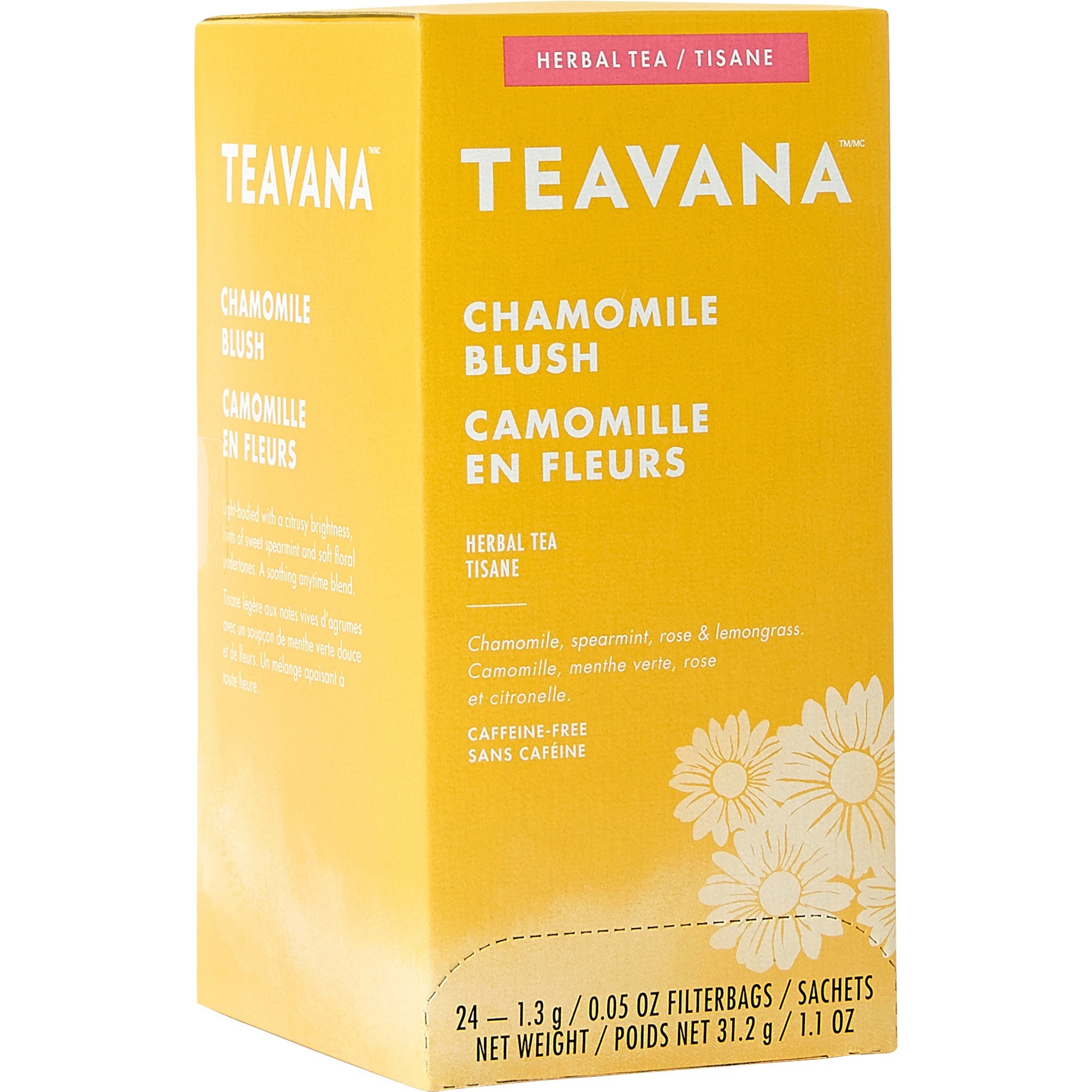Teavana Chamomile Blush Herbal Tea Bag LB Office