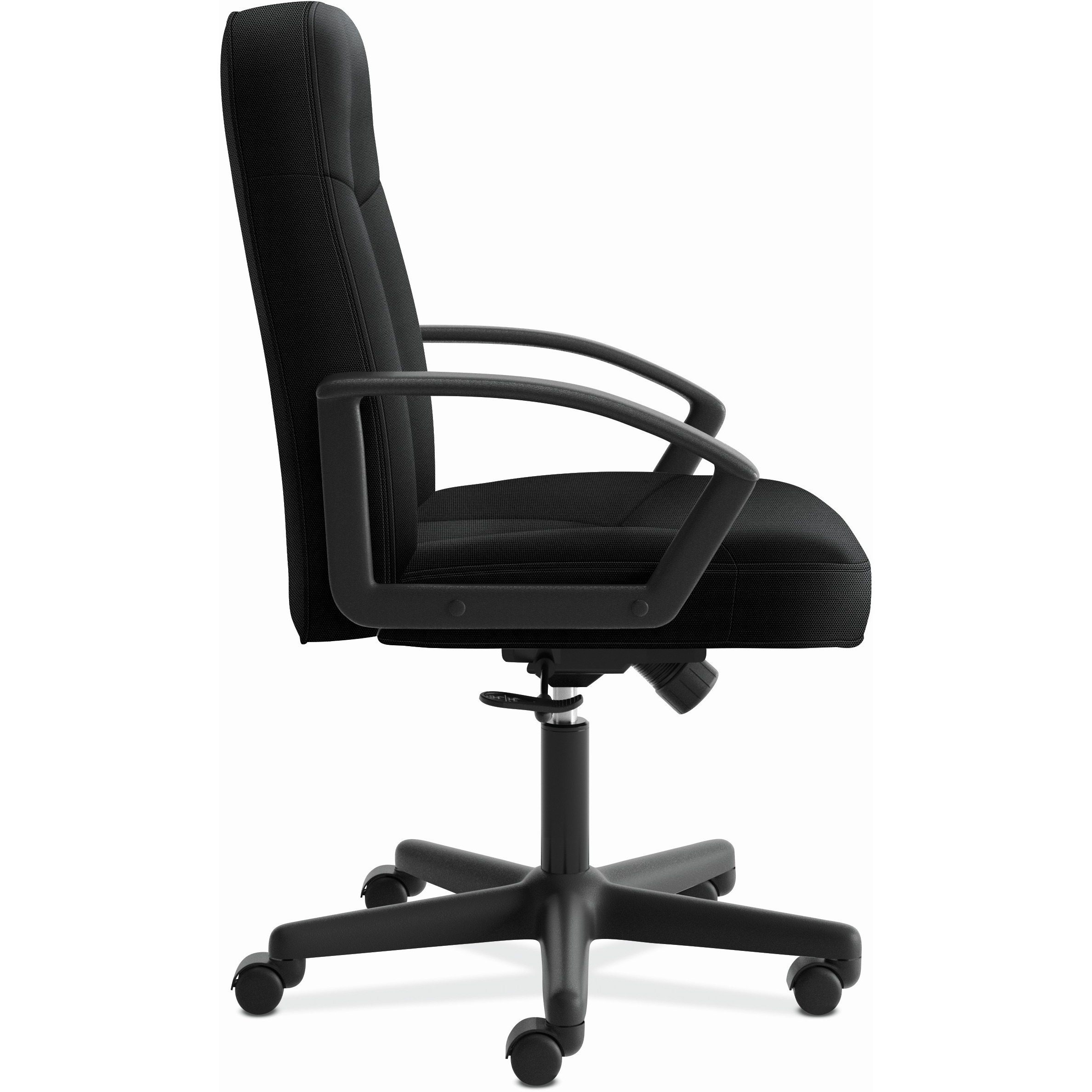 HON HighBack Executive Chair CenterTilt Fixed Arms Black Fabric