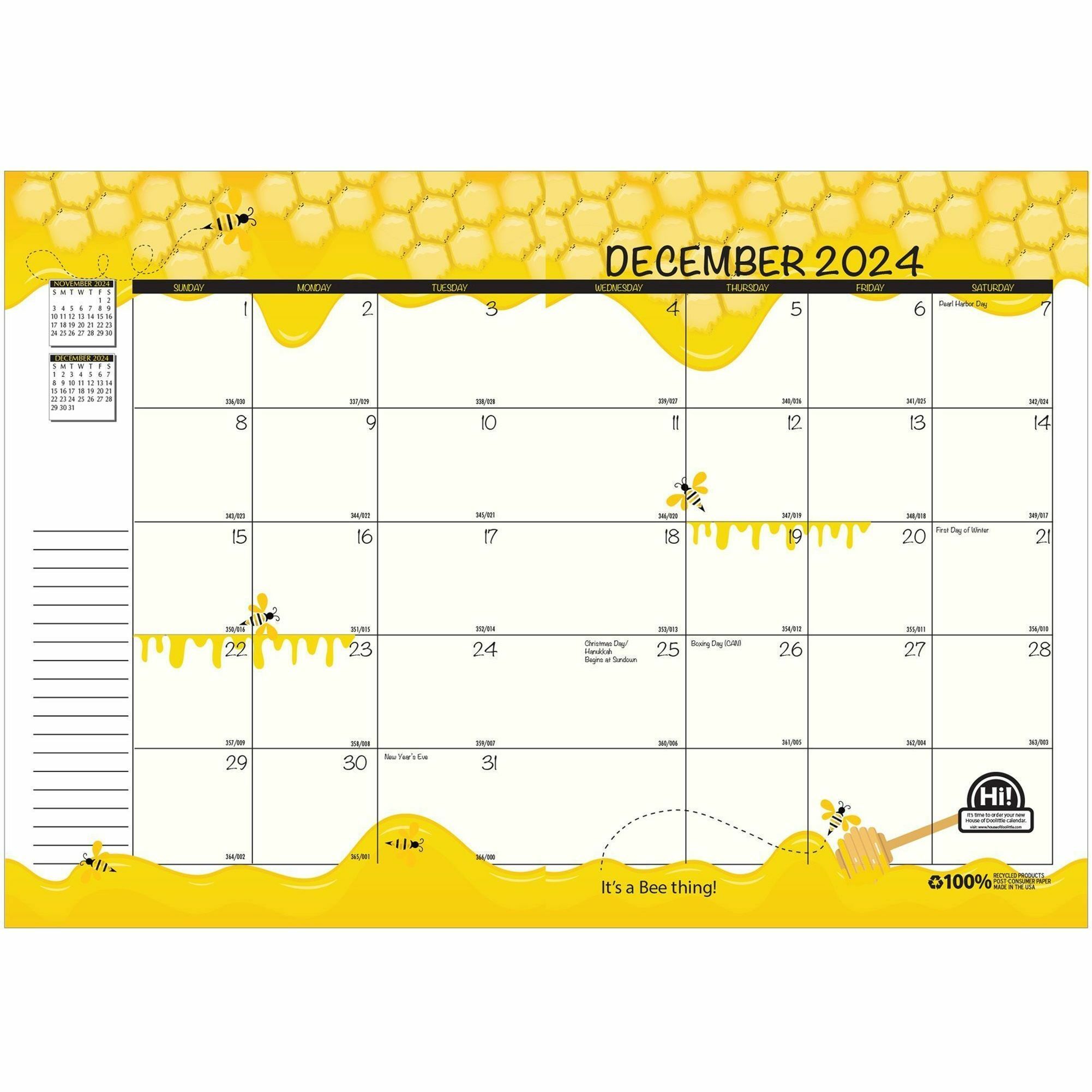 House of Doolittle Honeycomb Monthly Calendar Planner | Rapid Supply