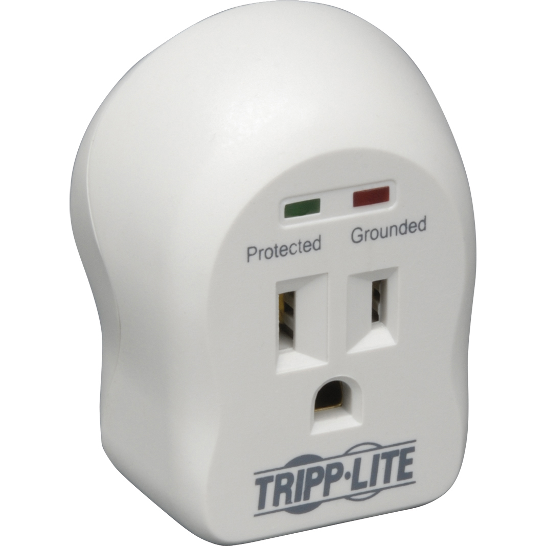 Eaton SPIKECUBE single-outlet 750 J wall-mount surge protector — right view