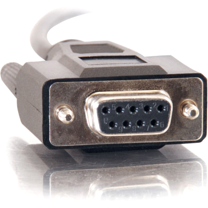 LEGRAND AV -  C2G 10FT DB9 F/F BLACK ALL LINES CABLE — right view