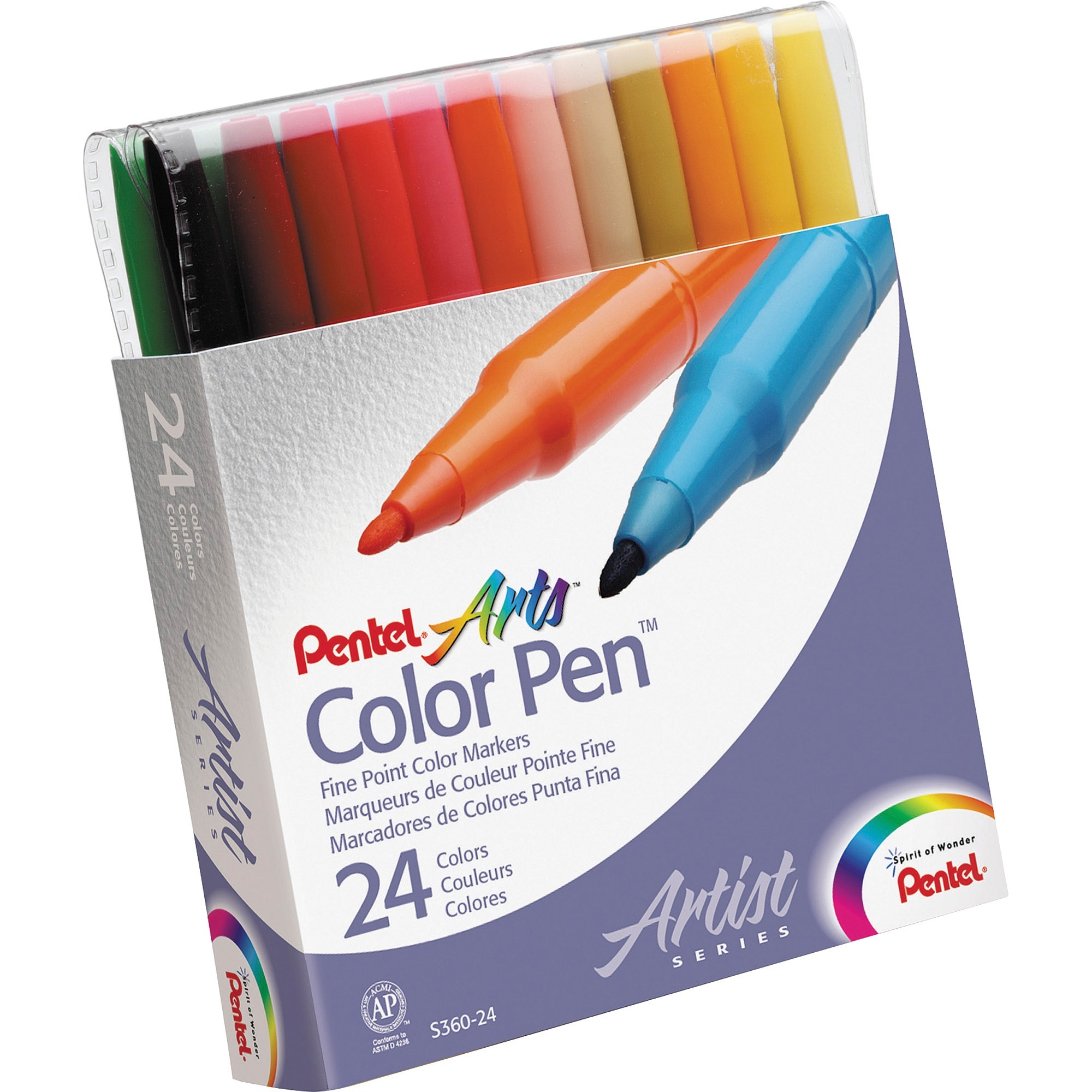 Pentel Arts Fine Point Color Pen Markers --pens36024