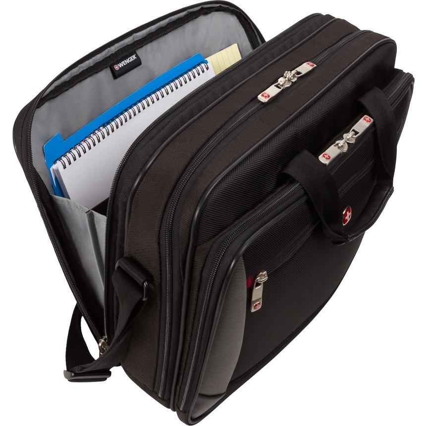 WENGER & SWISSGEAR BY GROUP III WENGER MAINFRAME CASE TRIPLE GUSS 15.6IN LAPTOP BLACK — right view