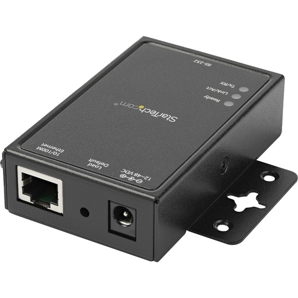 StarTech 1 Port RS232 Serial to IP Ethernet Converter / Device Server - Aluminum - 1 x Network (RJ-45) - 1 x Serial Port - Fast Ethernet - Rail-mountable, Wall Mountable (NETRS2321P)