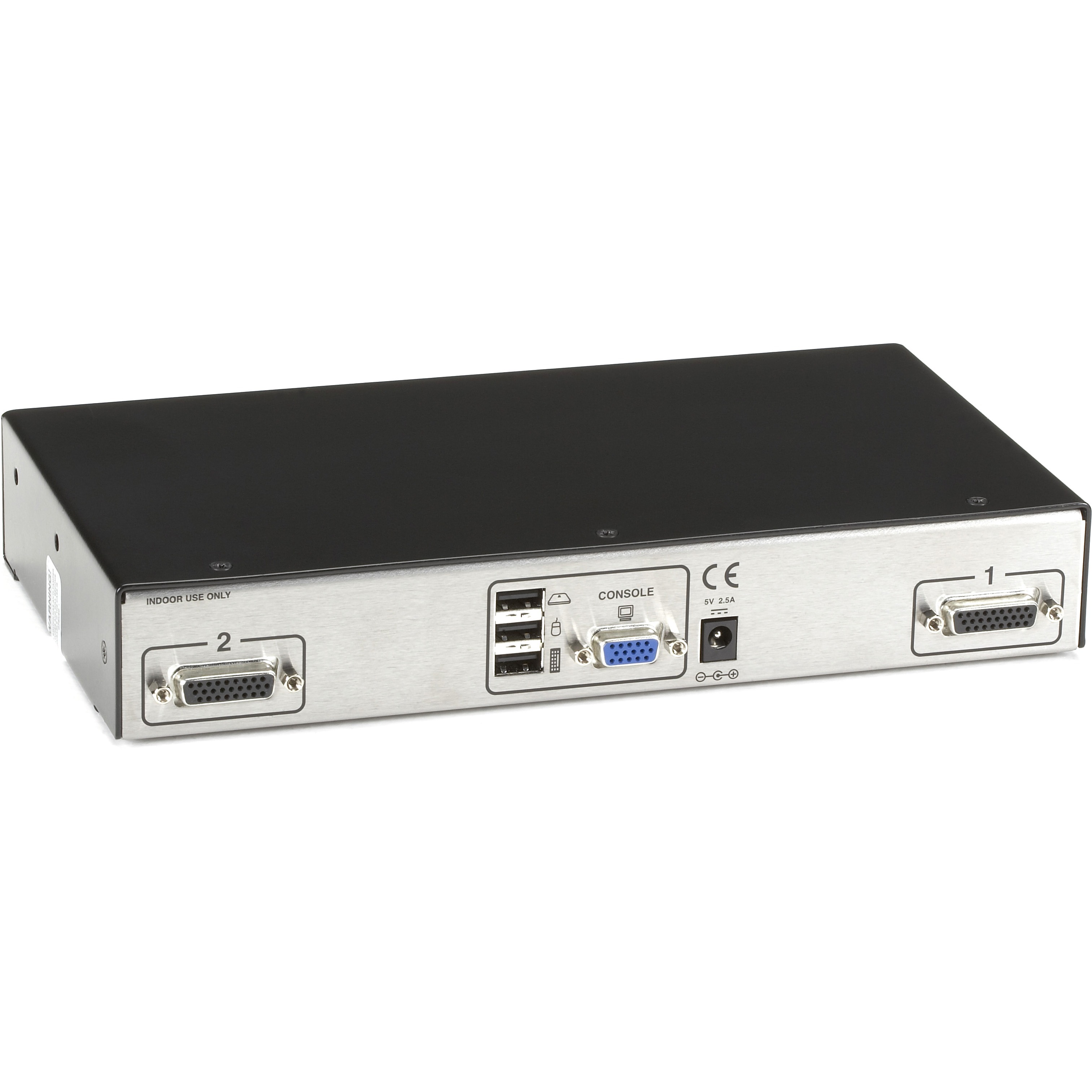 Black Box SW2006A-USB-EAL VGA USB KVM switch with TEMPEST Level I qualification — right view