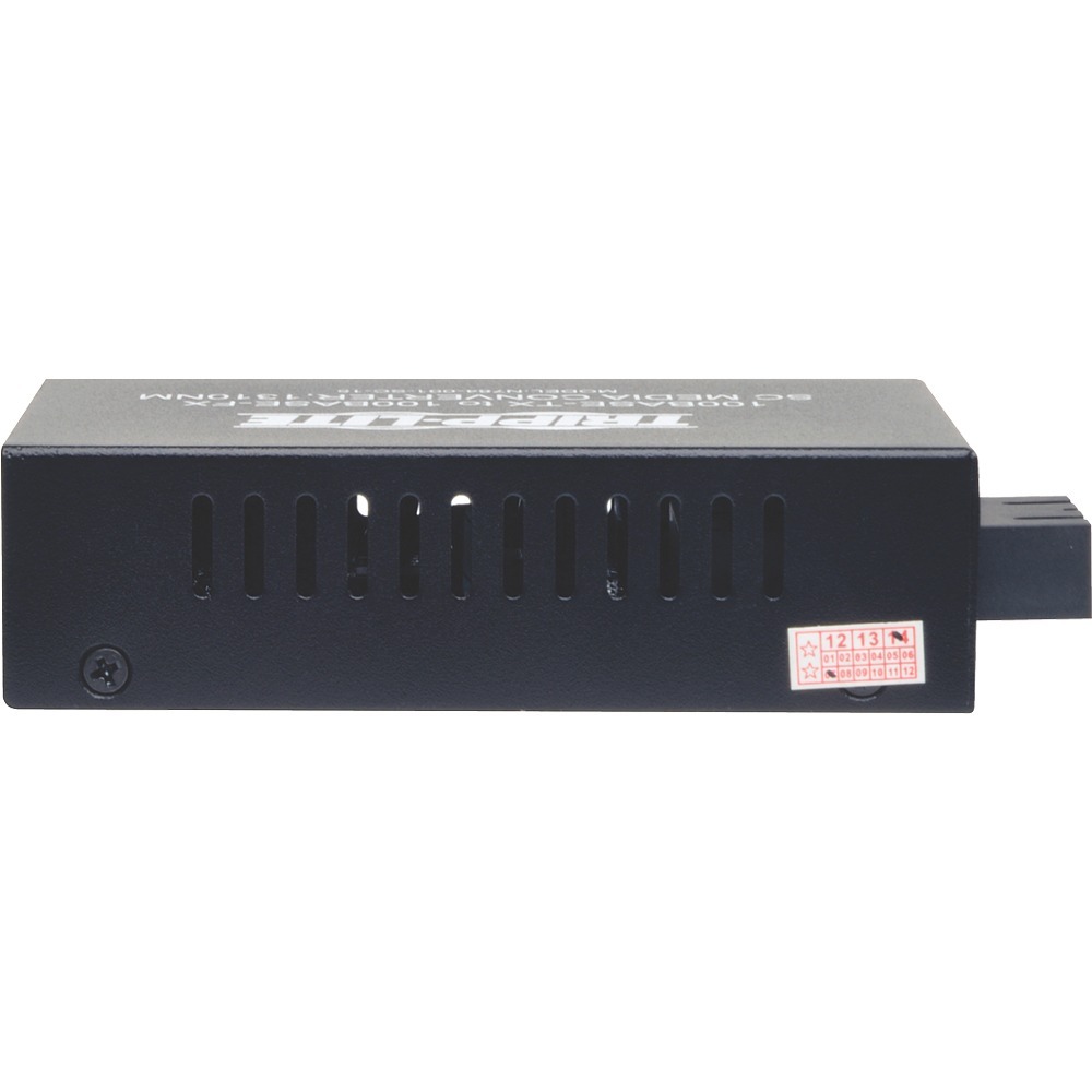 Eaton N784-001-SC-15 singlemode fiber media converter with RJ-45 and SC ports — right view