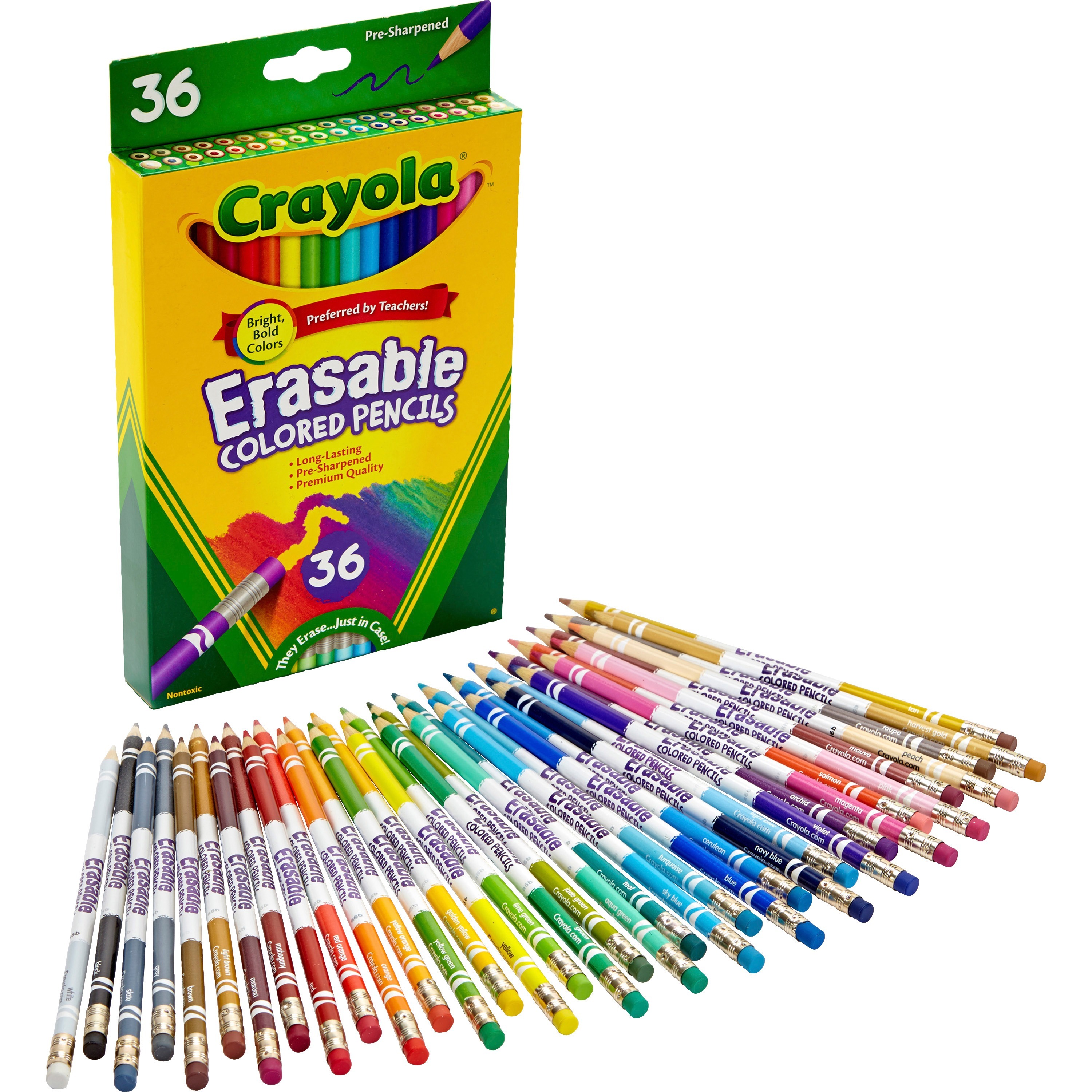 Pre-Sharpened Colored Pencils. 36 Pcs
