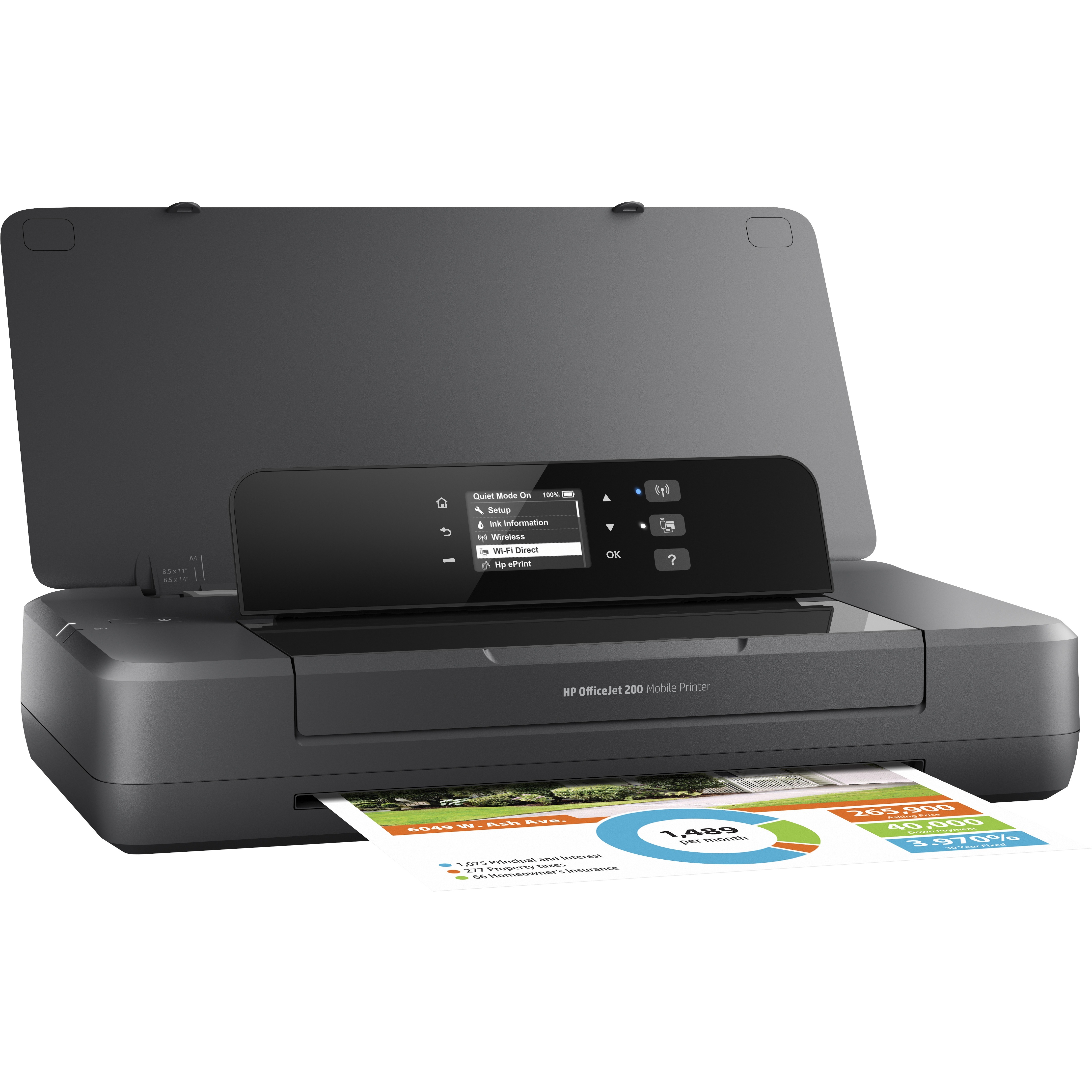 CZ993A#B1H OfficeJet 200 Mobil — right view