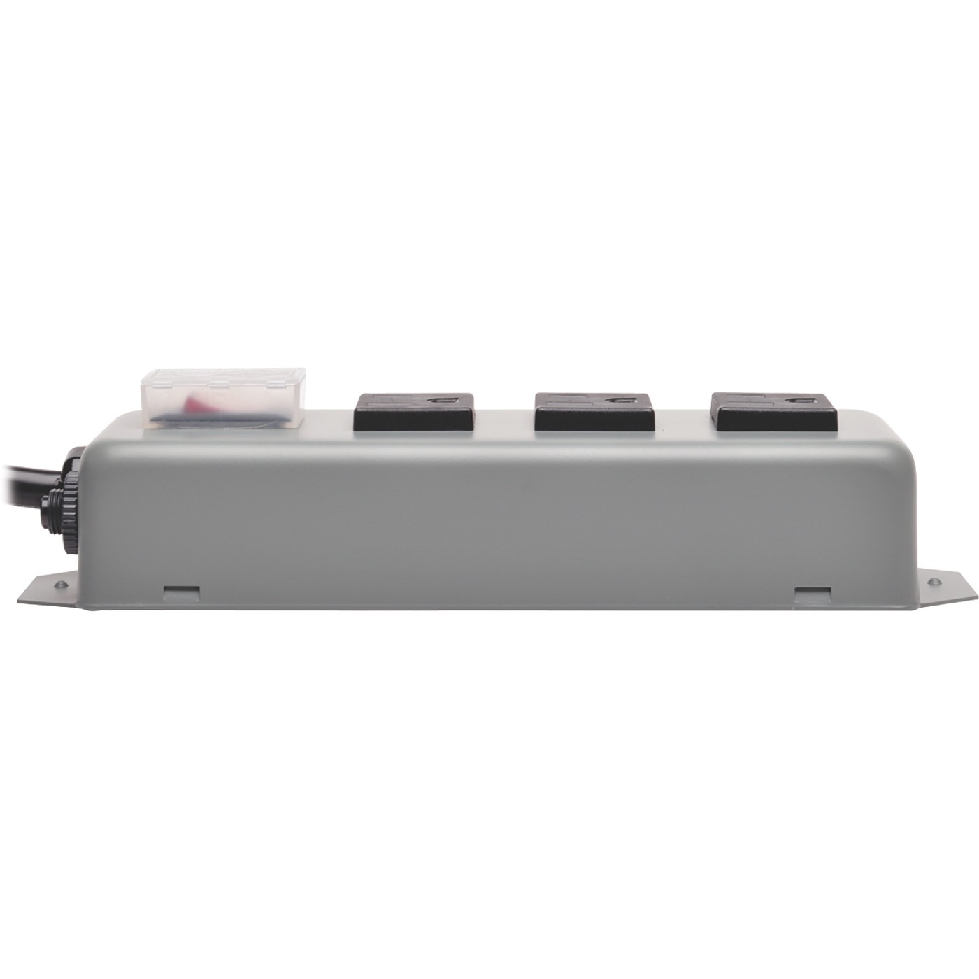 Industrial Power Strip, 3-Outlet, 9 ft. (2.7 m) Cord, NEMA 5-15P Plug, Switch Guard — right view
