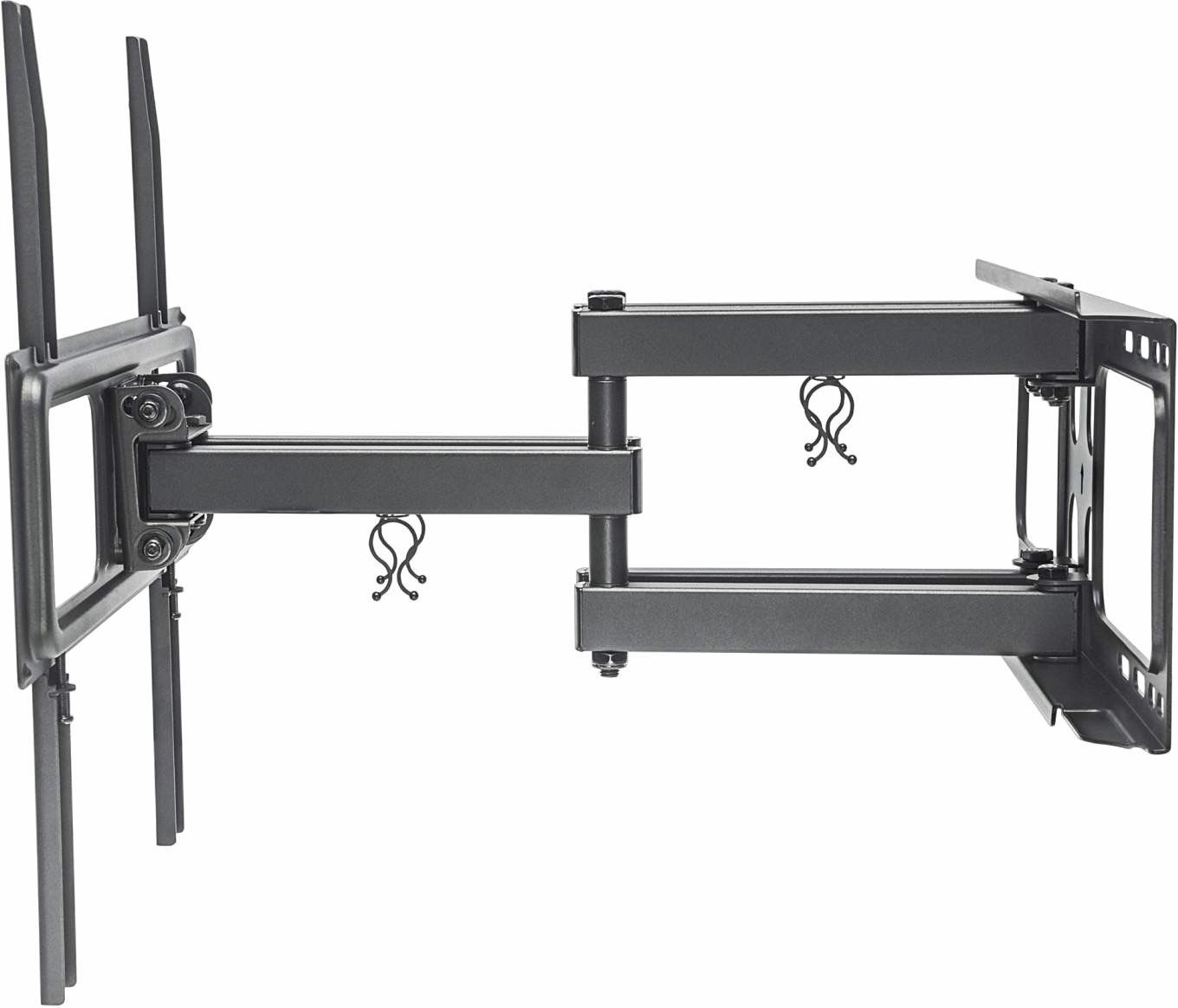 UNIVERSAL LCD FULL-MOTION WALL MOUNT, HOLDS ONE 32 TO 55 FLAT-PANEL OR CURVED TV — right view