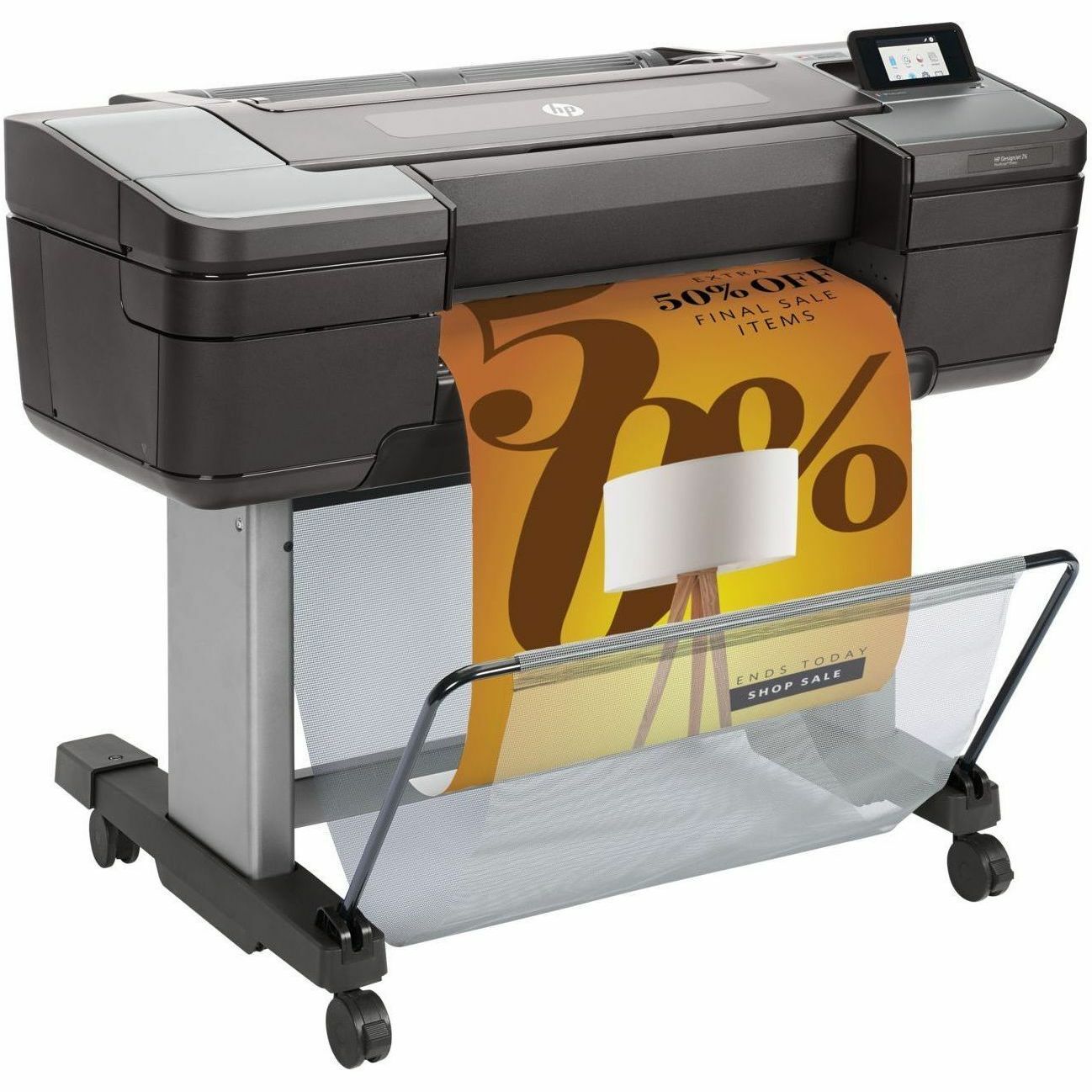 HP DesignJet Z6 24-inch PS printer TAA compliant wide-format printer for technical and enterprise output — right view