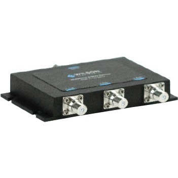Wilson Electronics 850035 3-way RF splitter with F female connectors for distributed signal routing — right view