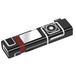 Beige RJ-45 8P8C straight inline coupler for joining two Ethernet cables — right view