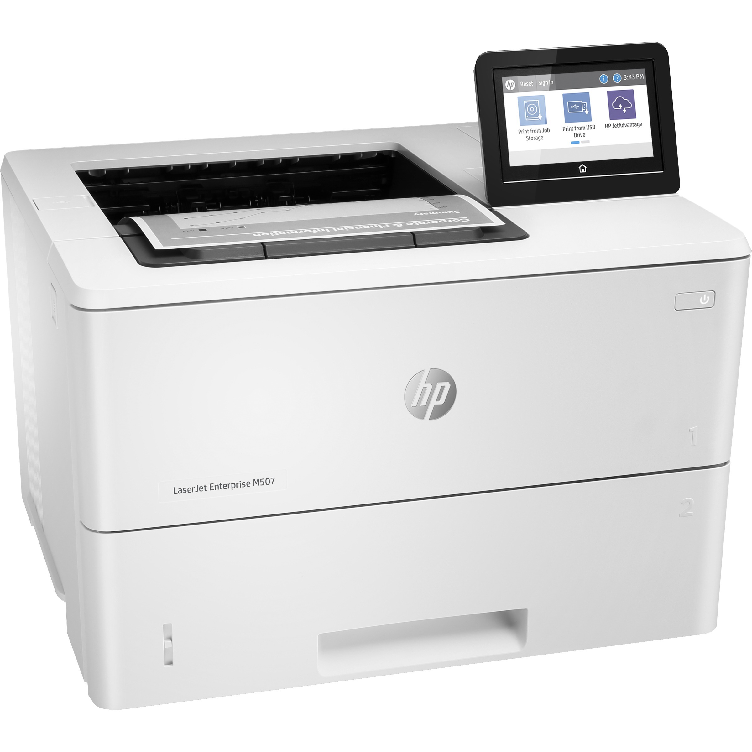 HP PRINTER MONO SF LASERJET ENTERPRISE M507DNG (TAA) — right view