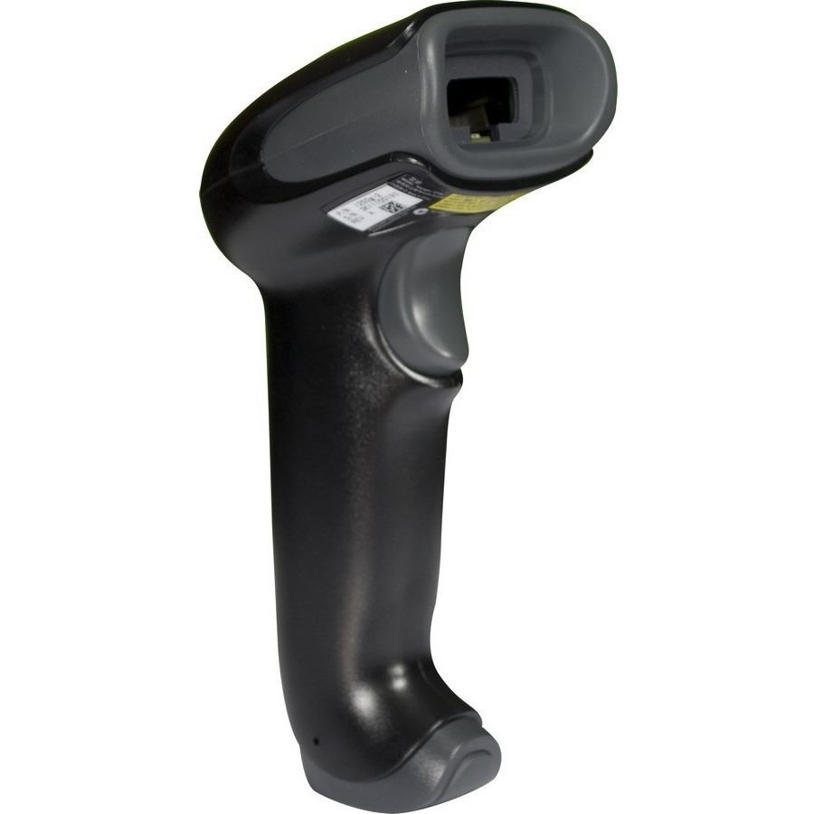 Honeywell 1250g handheld 1D barcode scanner with KBW and RS-232 host interfaces — right view