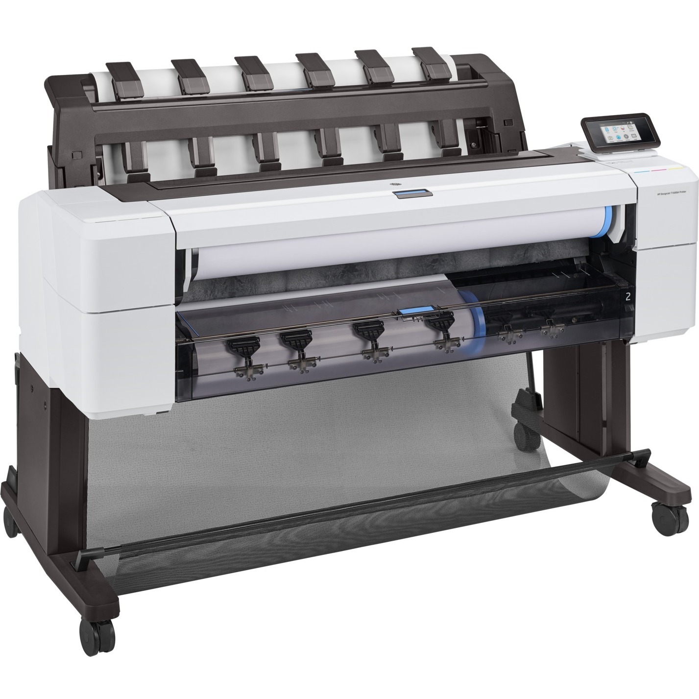 HP DesignJet T1600DR 36 PostScript TAA compliant large-format printer with Ethernet — right view