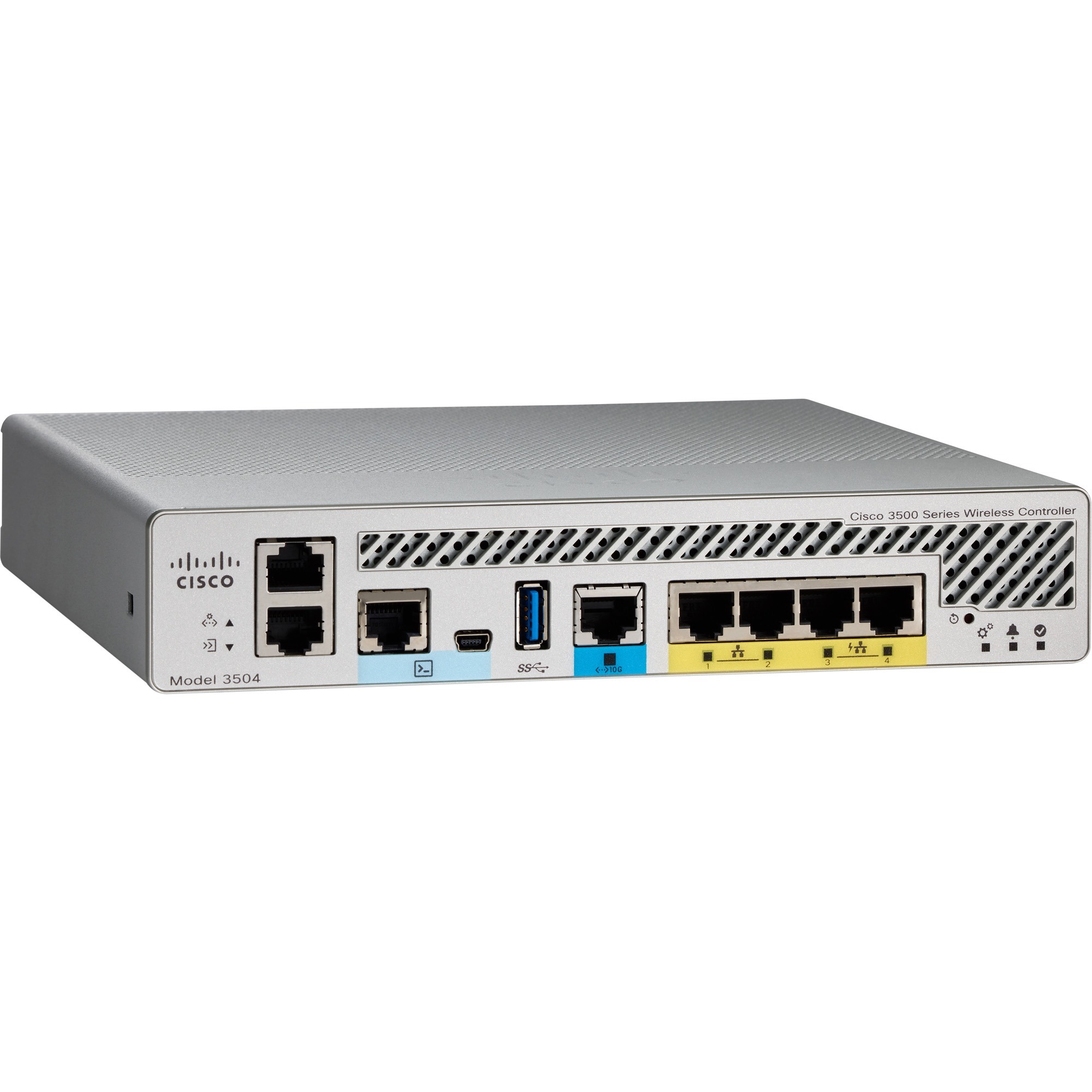 Cisco AIR-CT3504-K9-RF 3504 remanufactured wireless LAN controller rack mount appliance — right view
