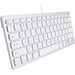 Macally Compact Aluminum USB Wired Keyboard For Mac and PC - Cable Connectivity - USB Interface - 78 Key - Mac, PC - Scissors Keyswitch