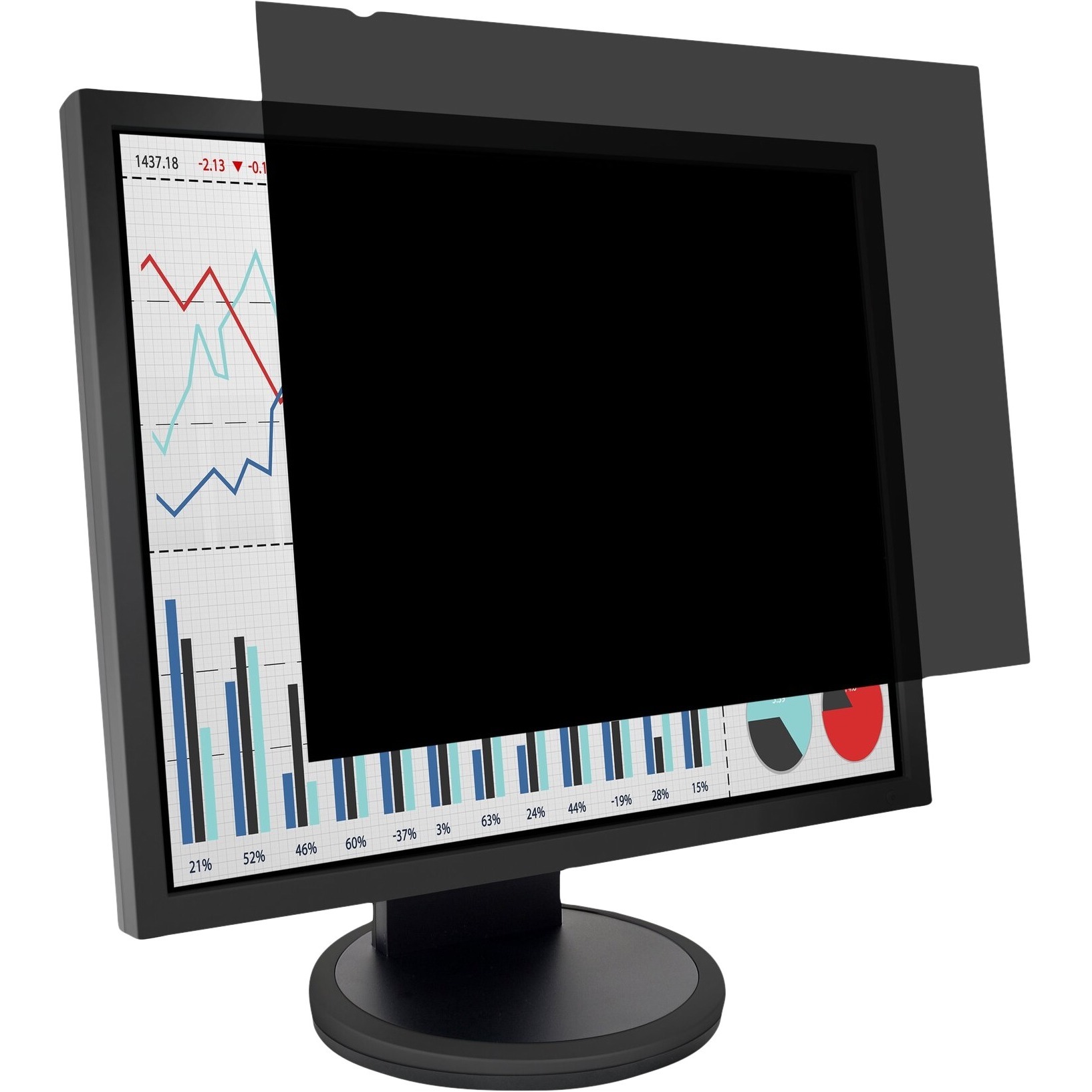 Kensington FP181 privacy screen for 18.1-inch 5:4 monitors — right view