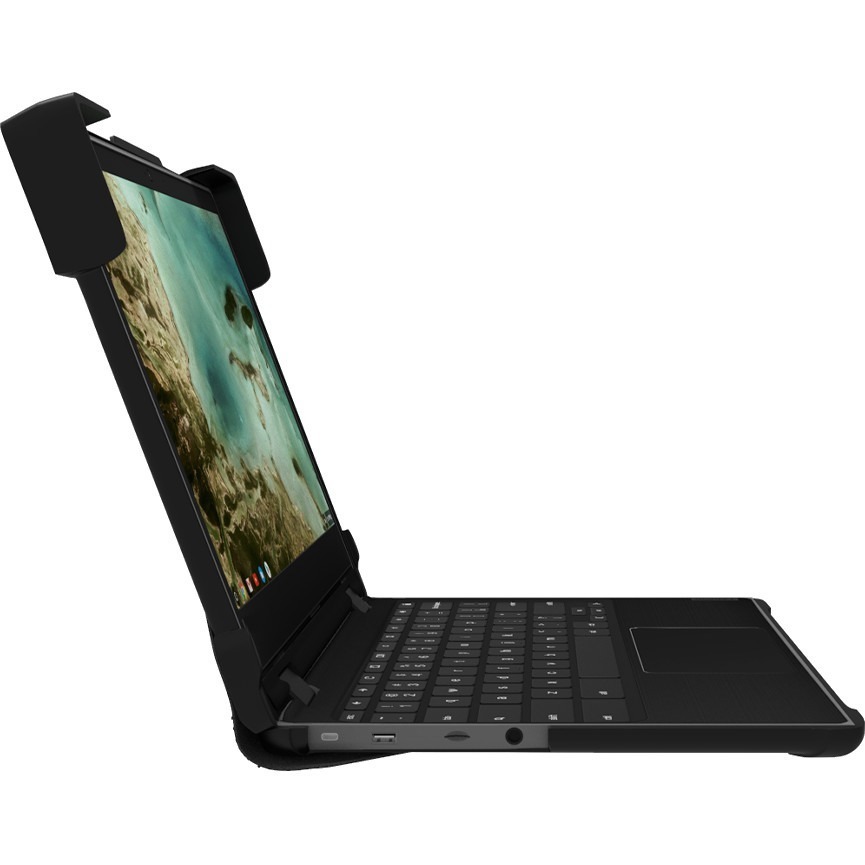 Black Extreme Shell-S clamshell case for HP G5 EE Chromebook 14 — right view