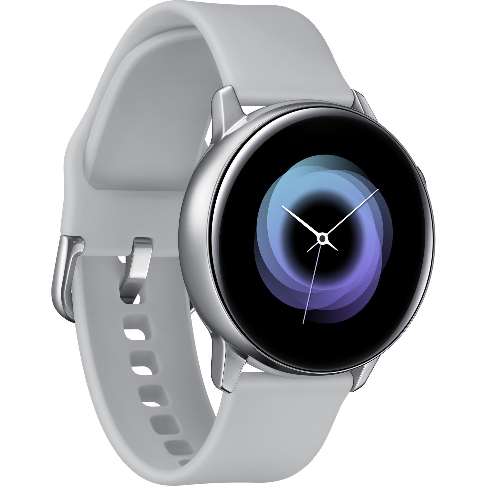 Samsung Galaxy Watch Active (2019) Smart Watch, Silver, Thin & Light ...