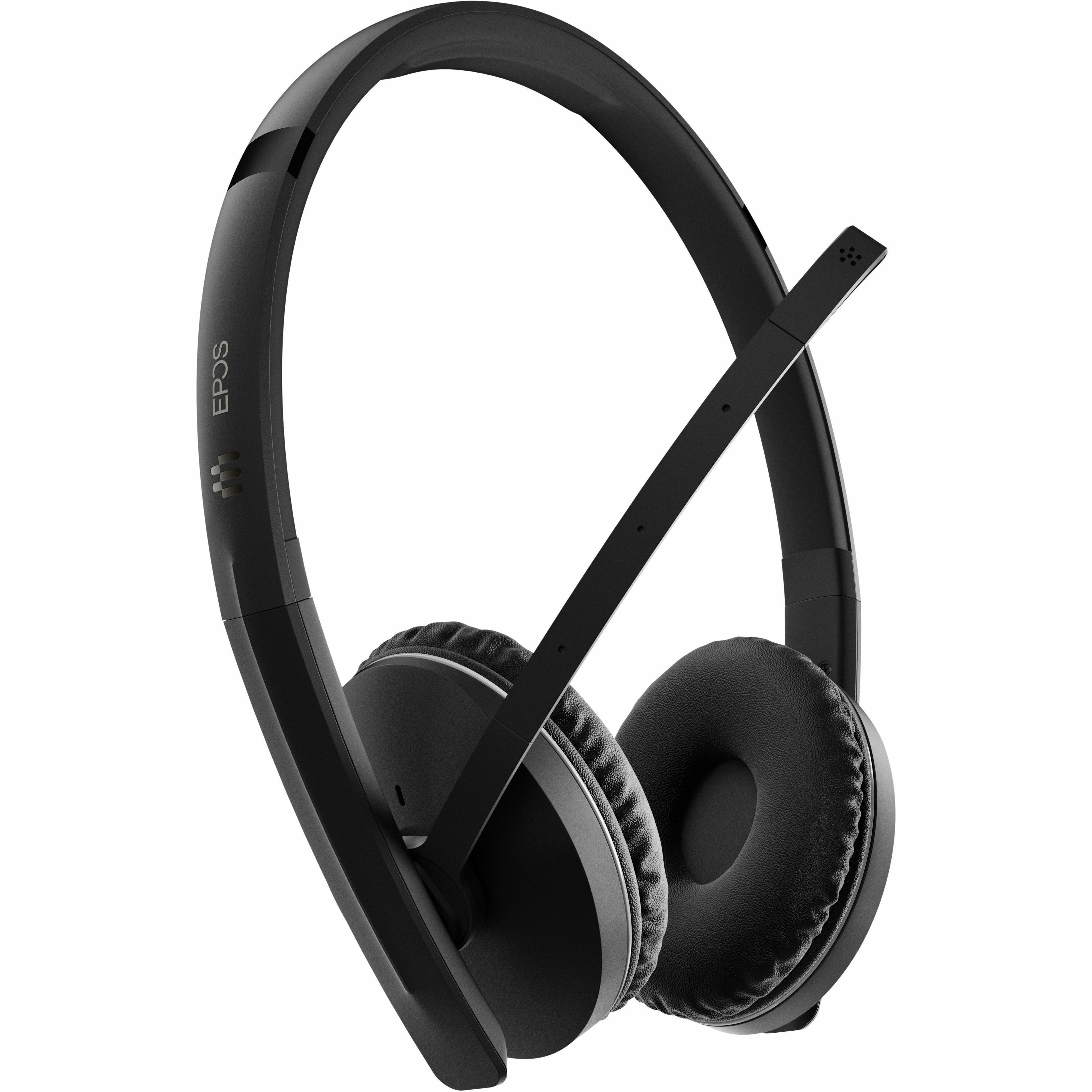 EPOS double-sided on-ear Bluetooth headset with USB-C dongle for unified communications — right view
