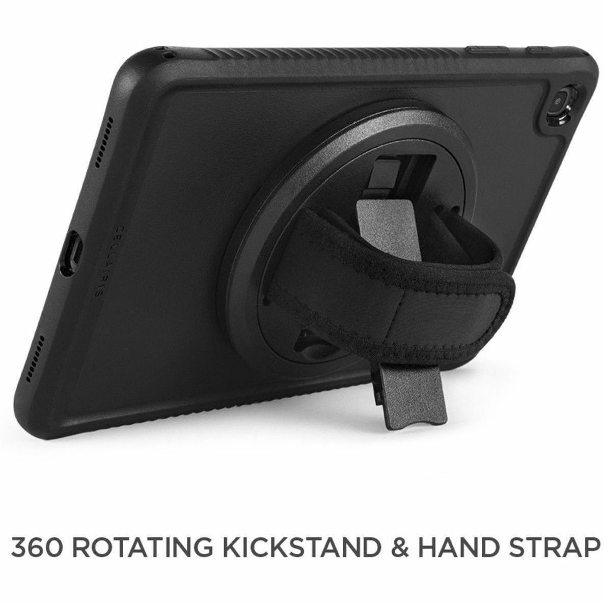 Black CELLAIRIS showcase grip case for Samsung Tab A7 Lite — right view