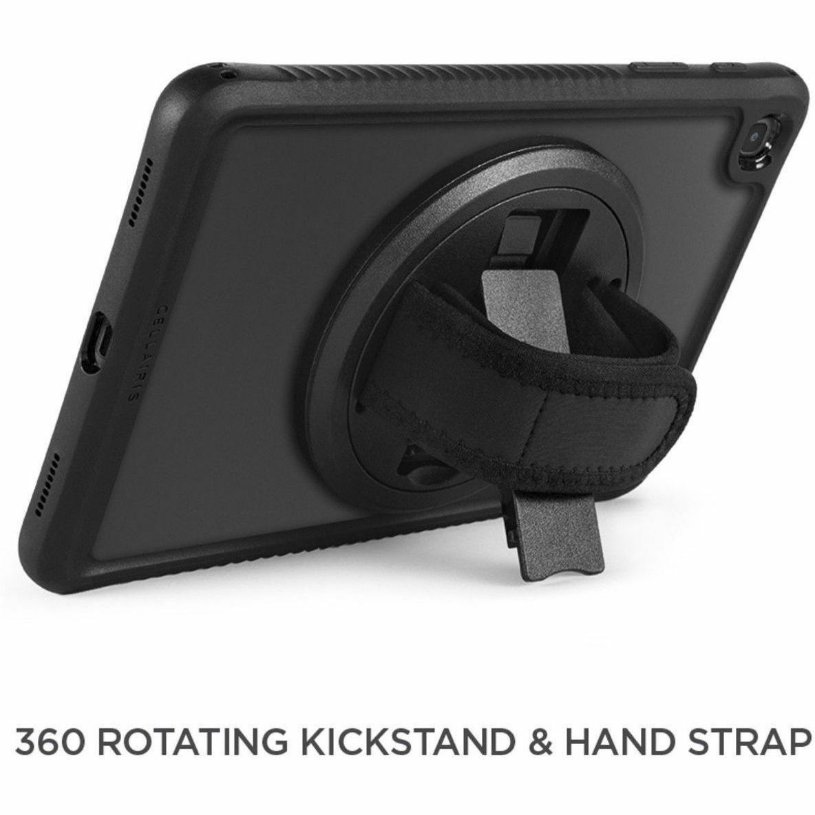 Black CELLAIRIS grip case for Samsung Tab A7 Lite tablet — right view