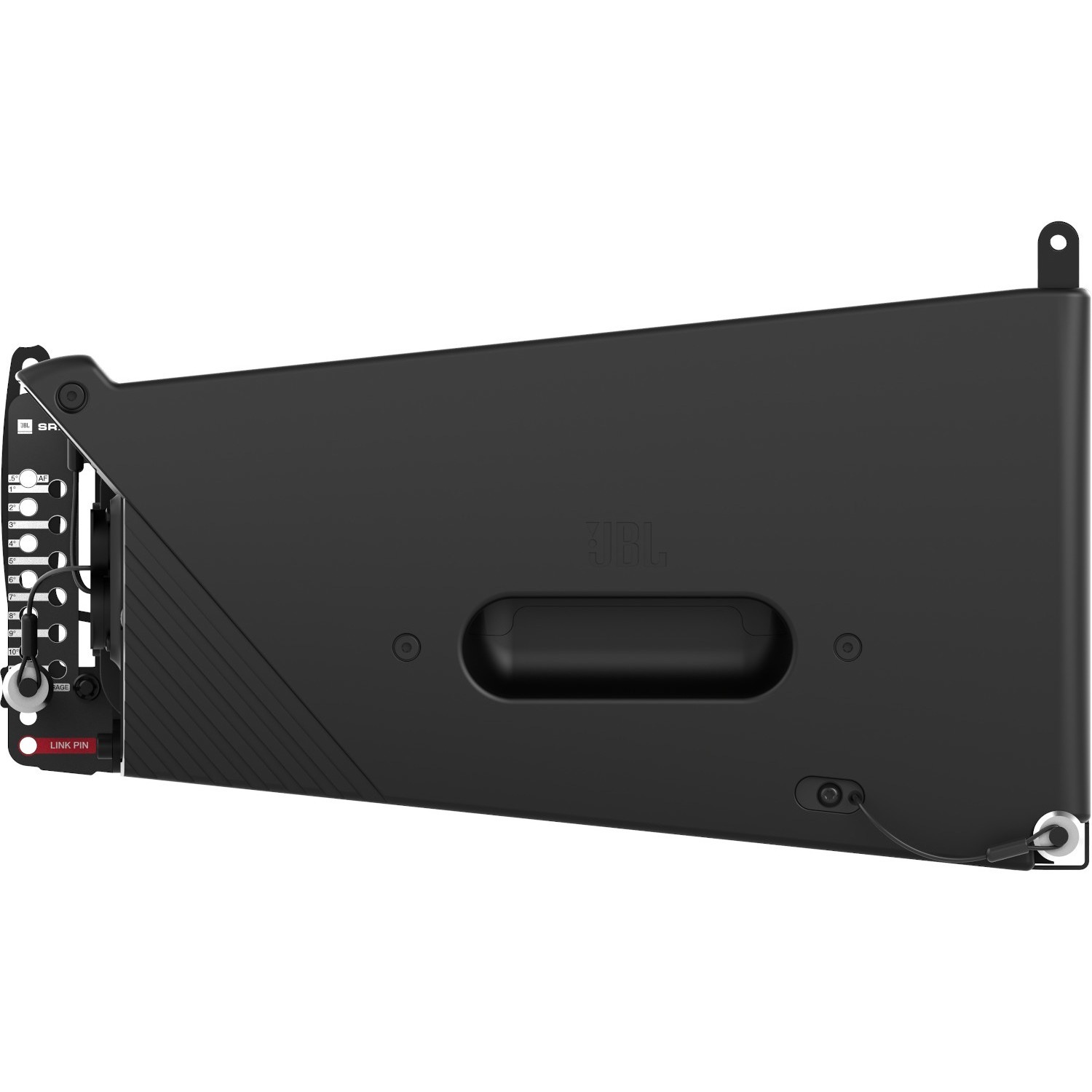 JBL powered dual 6.5-inch 2-way line array speaker with 120-degree coverage — right view