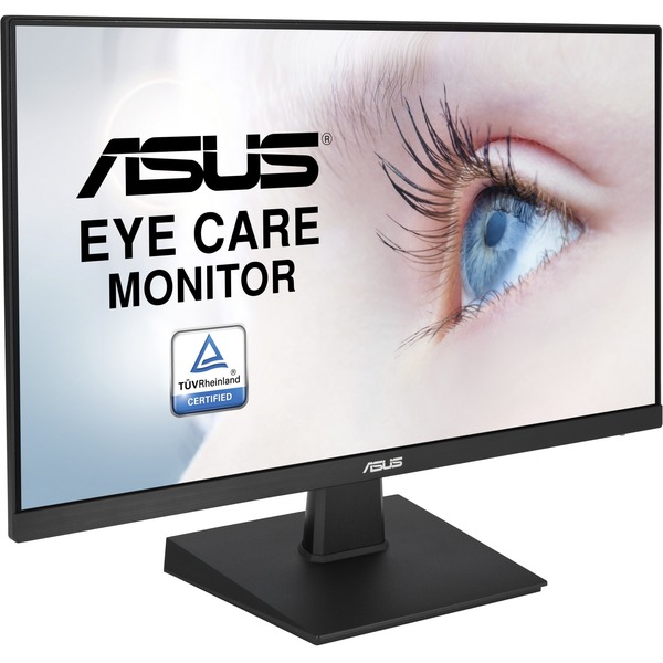 ASUS VA247HEY Eye Care Monitor features a 23.8-inch Full HD (1920 x 1080) 178 wide viewing angle panel, providing vivid image quality. It also features TÜV Rheinland-certified Flicker-free and Low Blue Light technologies to ensure a comfortable viewing