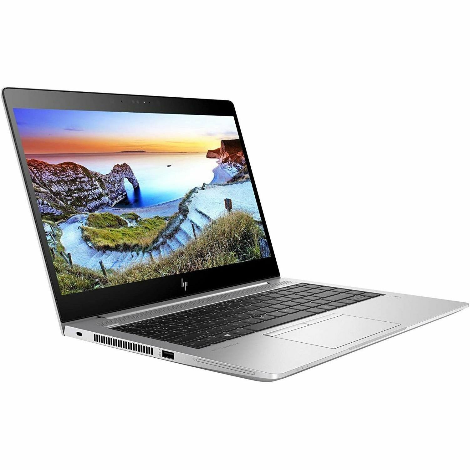 Refurbished HP EliteBook 840 G5 business laptop with 14-inch Full HD display, Intel Core i7, and Windows 11 Pro — right view