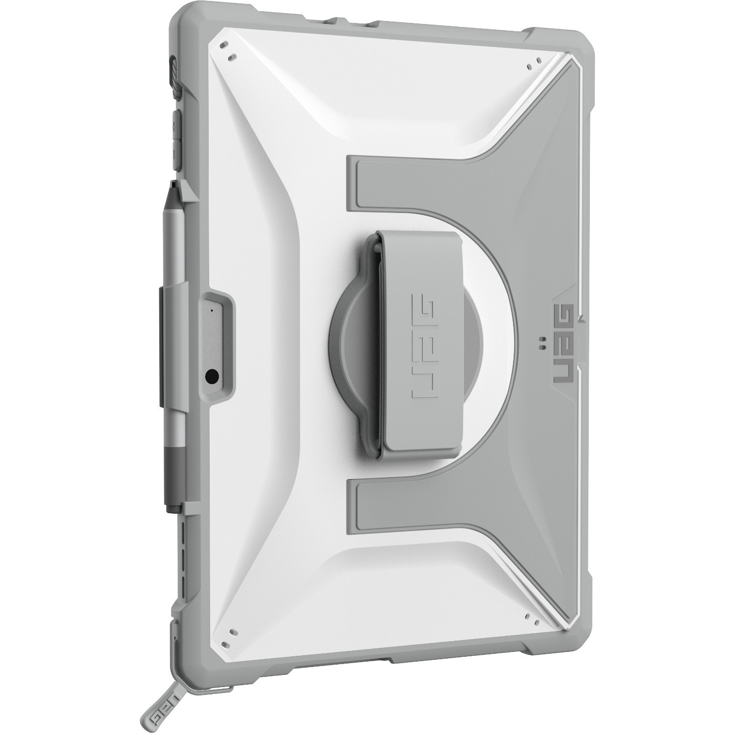 UAG Plasma Healthcare white and grey case for Microsoft Surface Pro 11, 10, and 9 — right view