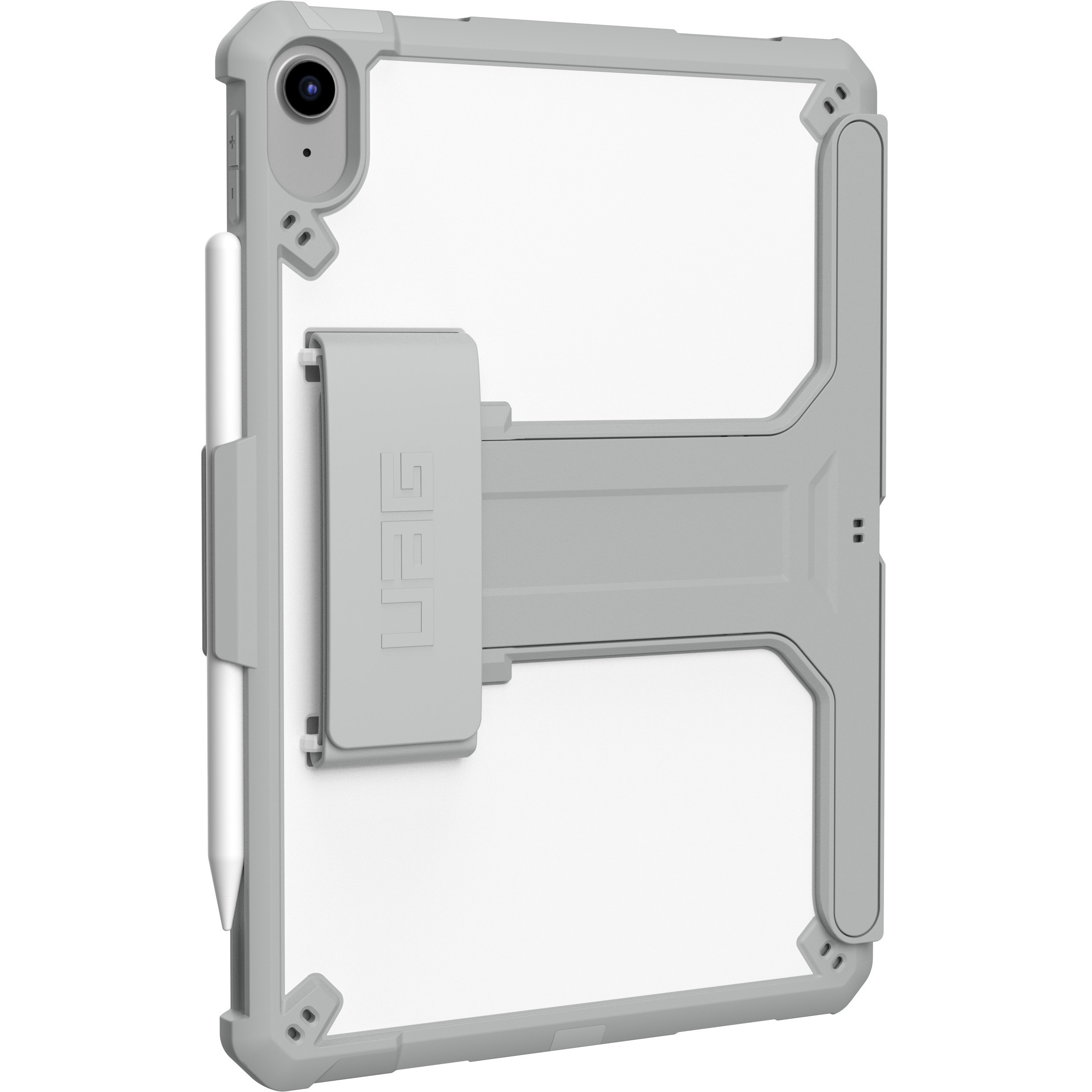 White UAG Scout Healthcare case for Apple iPad 11 A16 and 10.9-inch 10th Gen tablet — right view