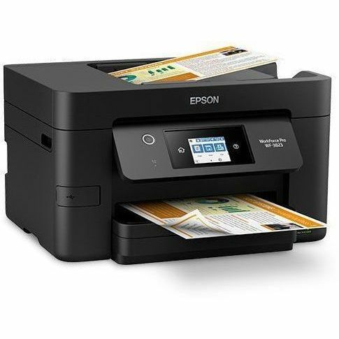 Epson WorkForce Pro WF-3823 color all-in-one printer with touchscreen and wireless connectivity — right view