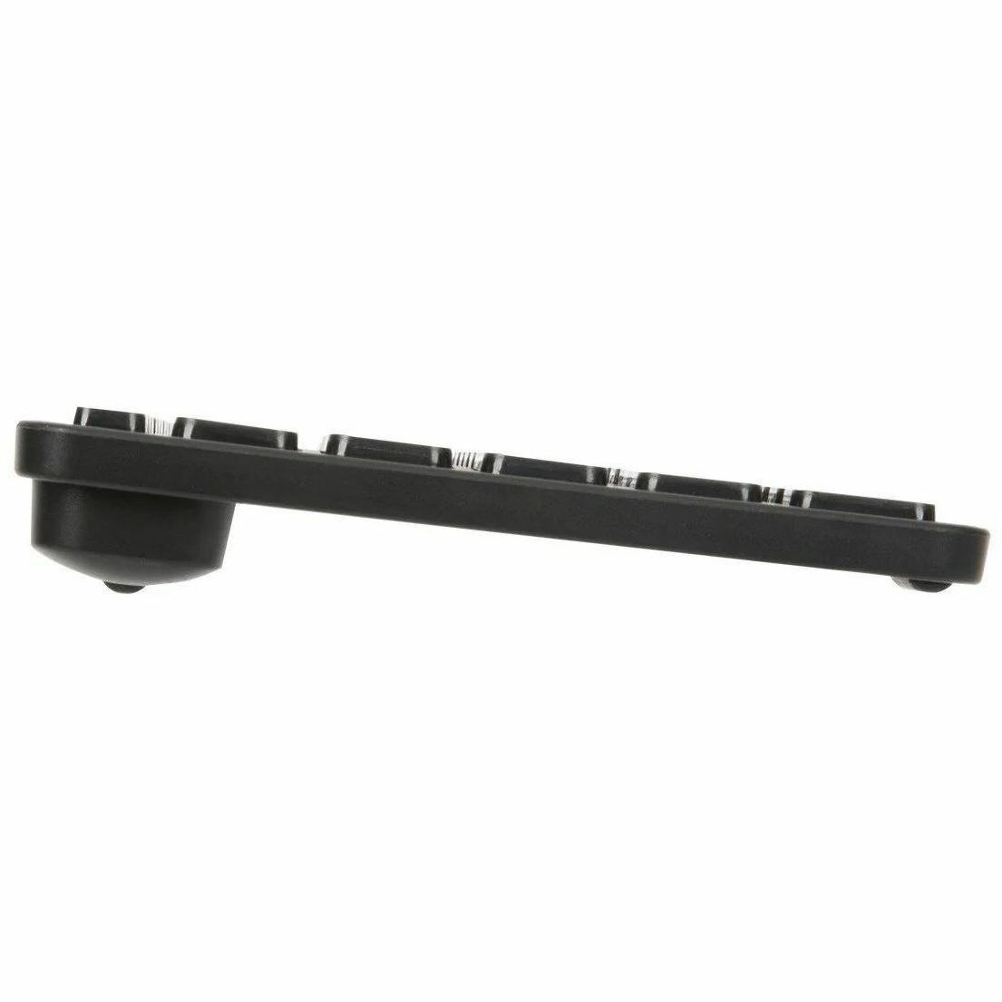 Targus compact multi-device Bluetooth antimicrobial keyboard in black for hybrid workspaces — right view