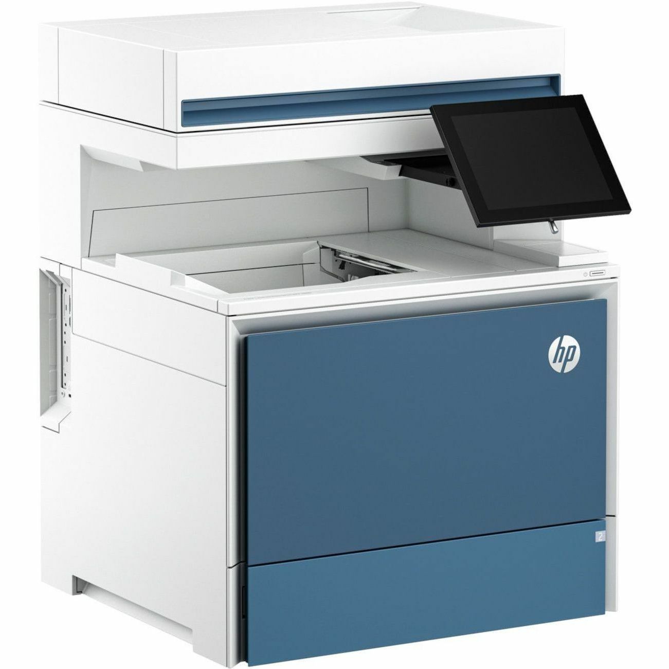 HP Color LaserJet Enterprise MFP 6800dn multifunction color laser printer for office document workflows — right view