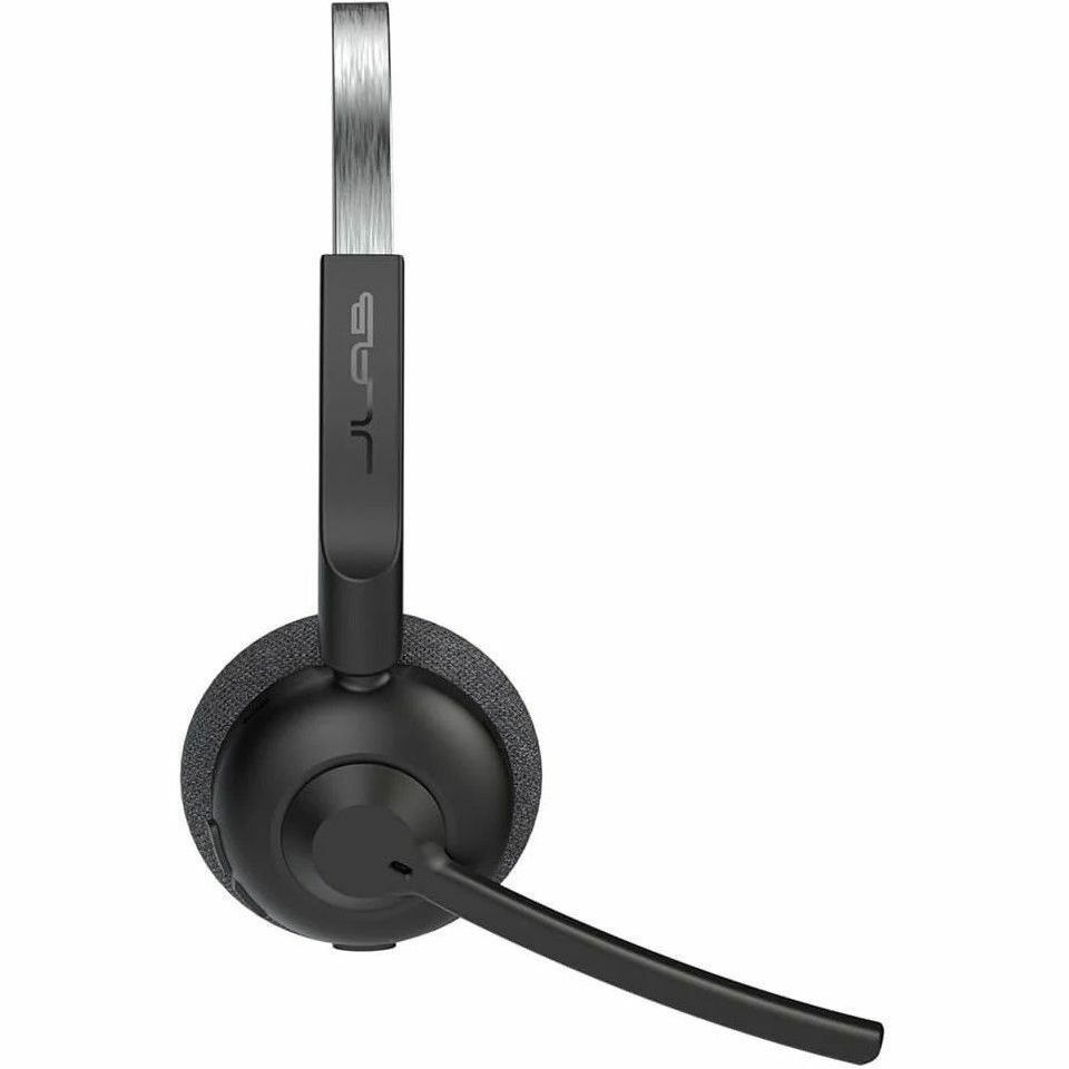 JLab Go Work Pop wireless headset in black for business calls — right view