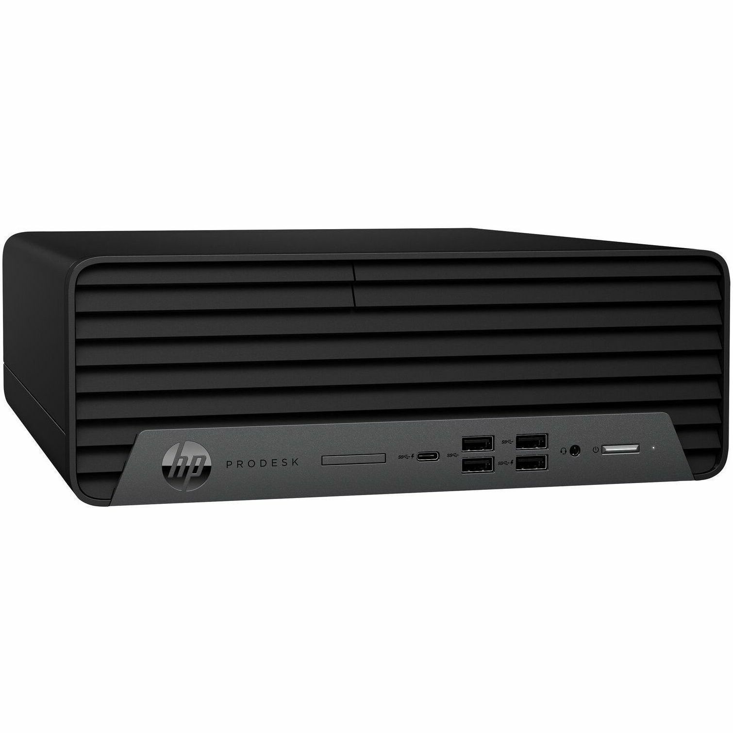 Refurbished HP 600 G6 small form factor business desktop with Core i7, 32 GB RAM, and 1 TB SSD — right view