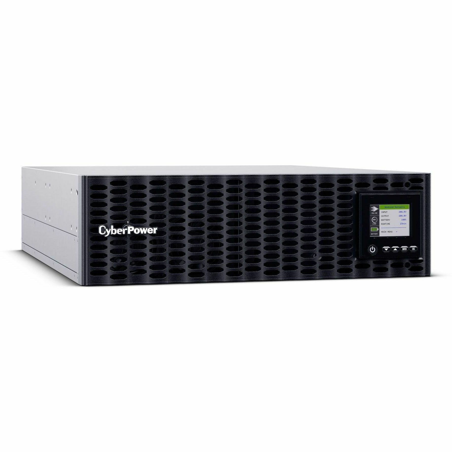 5KVA/5KW ONLINE UPS 3U L6-30P 200-240V RMCARD RT 3YR WTY