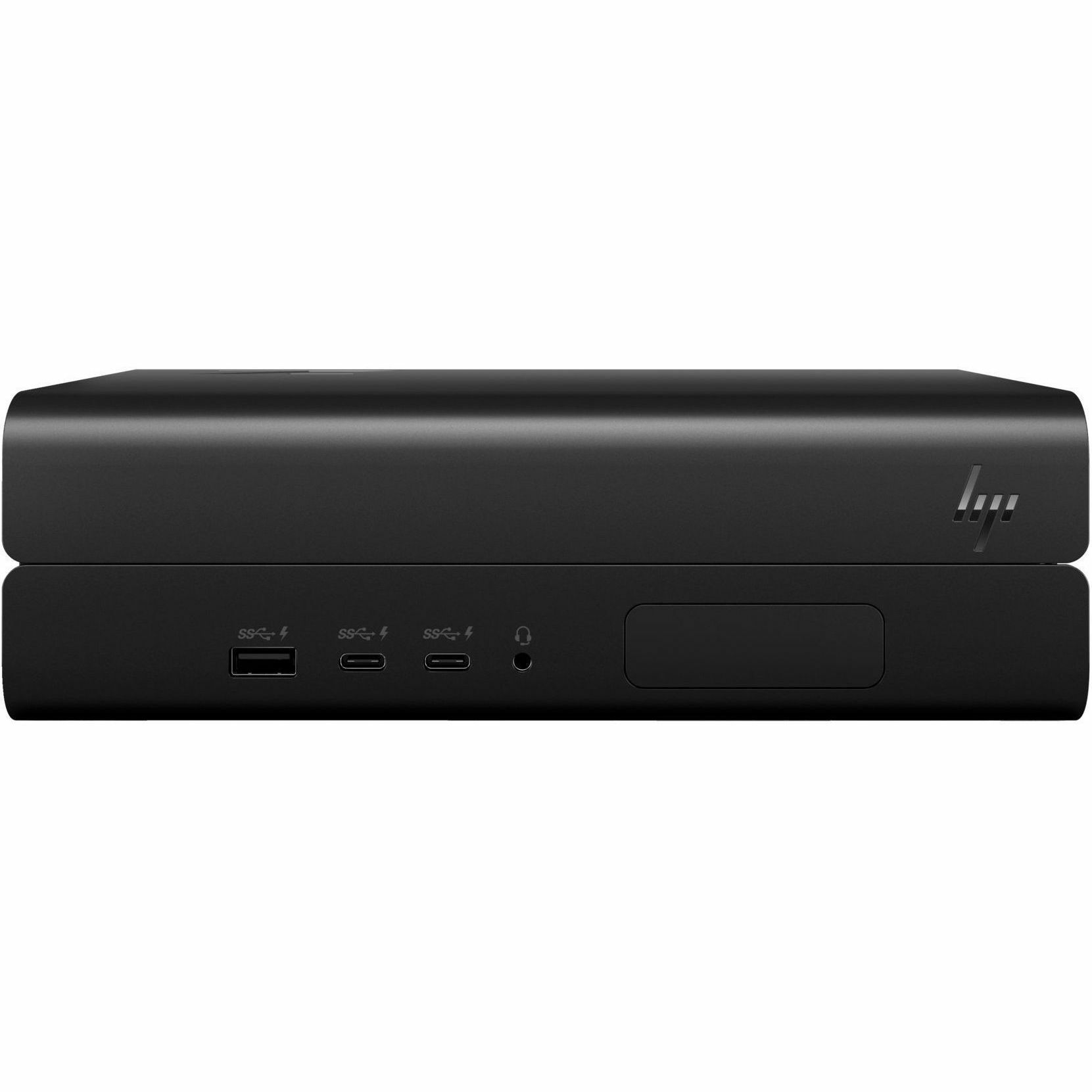 HP Z2 Mini G9 workstation with Core i5, NVIDIA T400 graphics, 16 GB DDR5 memory, and 512 GB SSD — right view