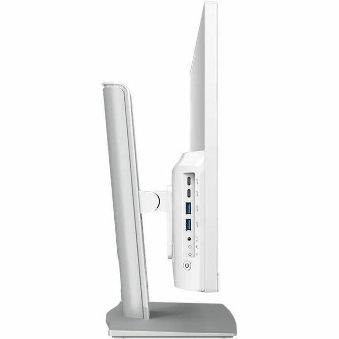 MSI Modern AM242TP 1M-1200US all-in-one PC with 24-inch Full HD touch display in white — right view