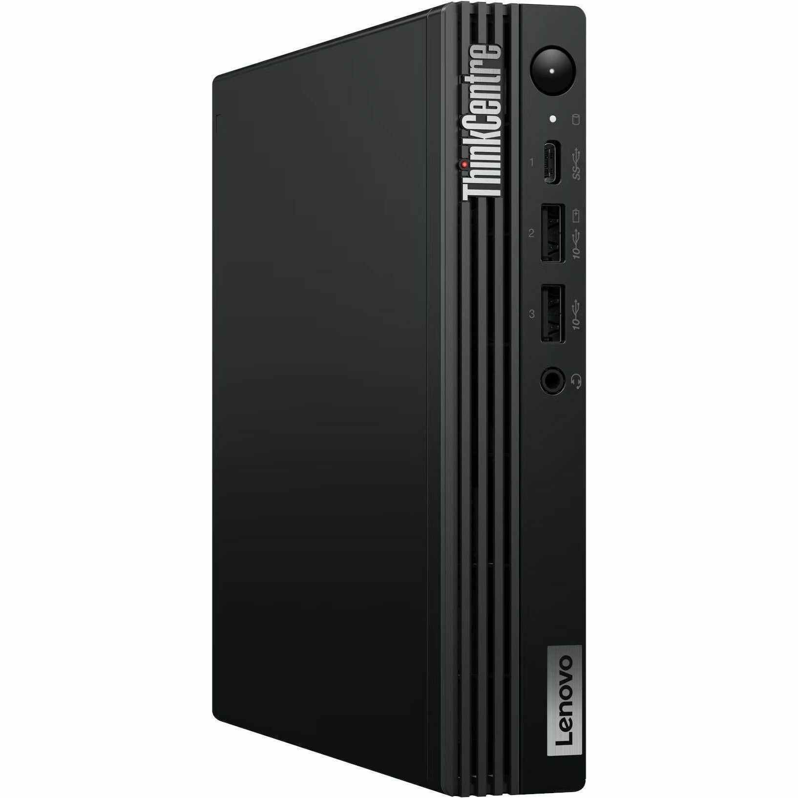Lenovo - Ordinateur de bureau ThinkCentre M70q Gen 5 12TD001LCA - Intel Core i3 14e g&eacute;n&eacute;ration - 16 Go - 512 G...