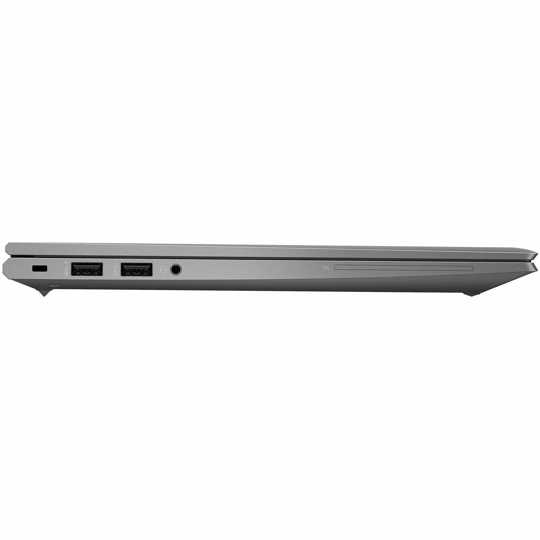 Refurbished HP ZBook Firefly 15 G7 mobile workstation with 15.6-inch FHD display — right view