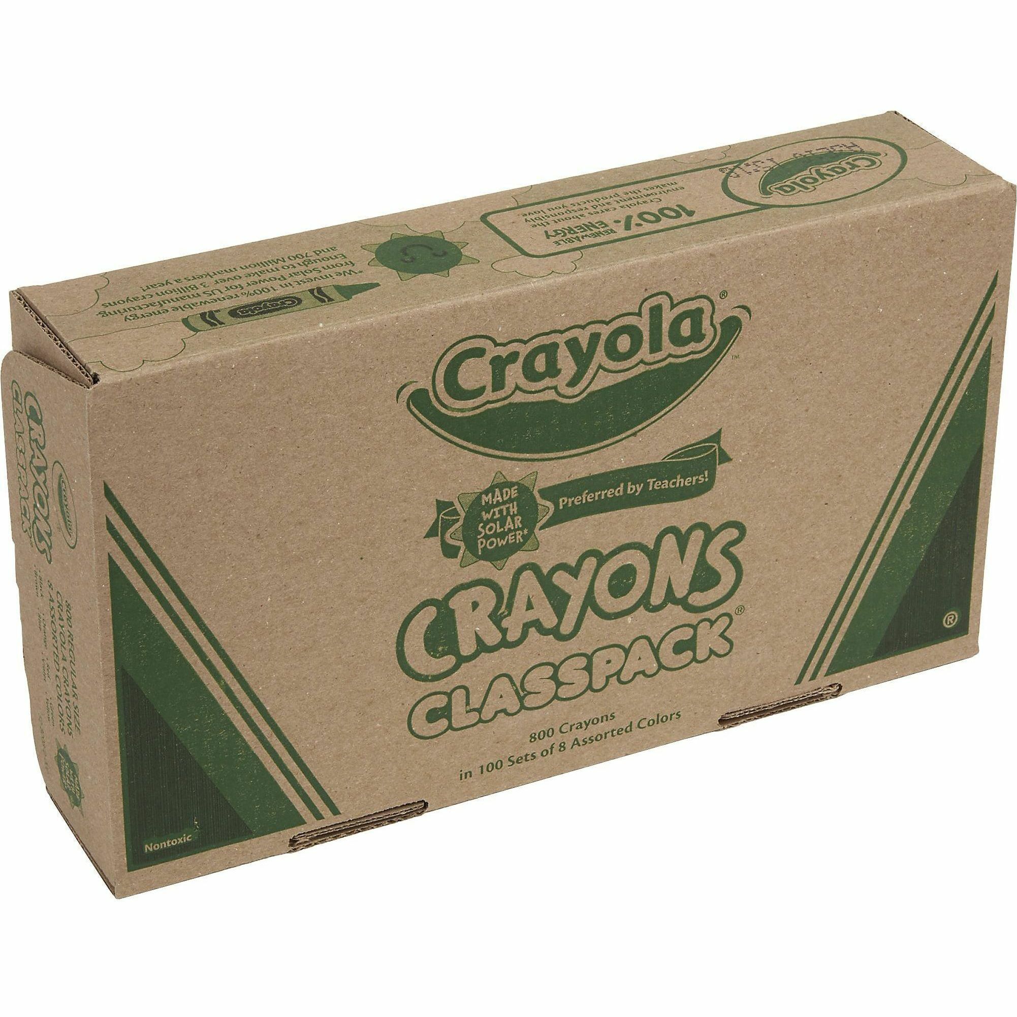 Crayola Large Crayons - Black, Blue, Brown, Green, Orange, Red