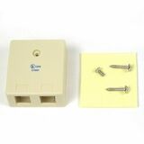 Belkin 2-Position Surface Mounting Box - Ivory