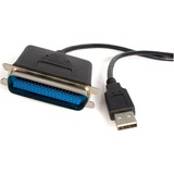 StarTech.com Parallel printer adapter - USB - parallel - 6 ft - Add a Centronics parallel port to your desktop or laptop PC through USB - usb to parallel adapter - usb to parallel printer - usb to parallel cable - usb to centronics - usb to ieee 1284