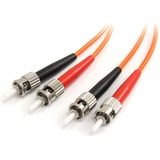 StarTech.com 2m Fiber Optic Cable - Multimode Duplex 62.5/125 - LSZH - ST/ST - OM1 - ST to ST Fiber Patch Cable