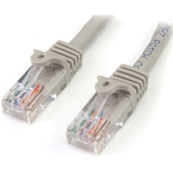 StarTech.com+10+ft+Gray+Snagless+Cat5e+UTP+Patch+Cable